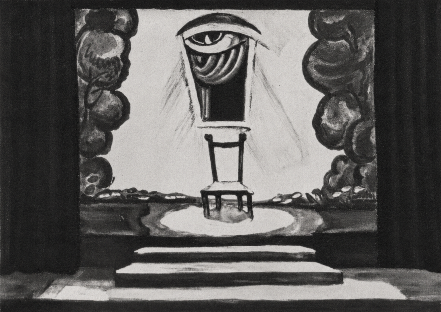 Hiob (Job — stage design sketch, Act III) — Neues Theater