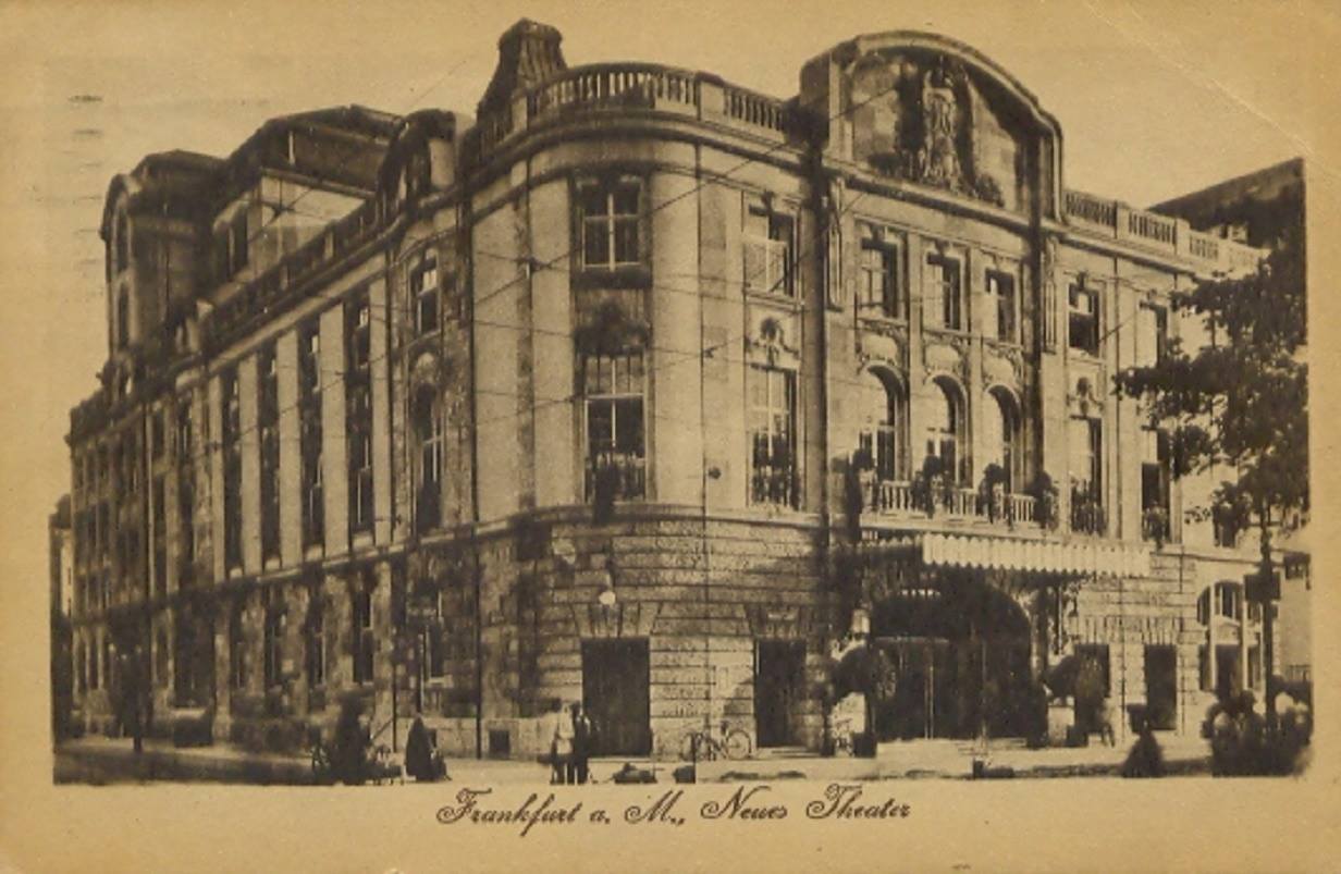 Neues Theater, Frankfurt — postcard