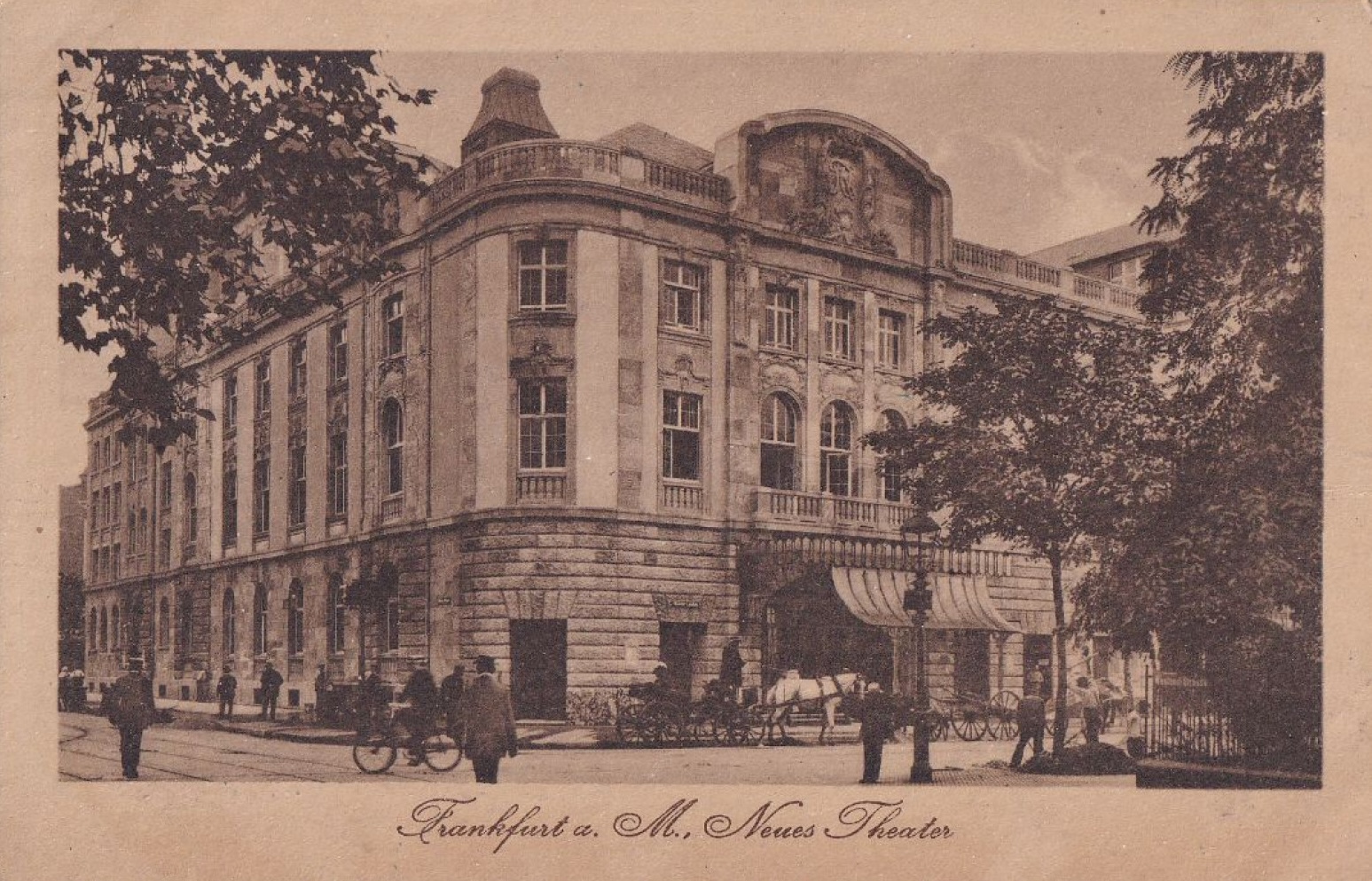 Neues Theater, Frankfurt — postcard