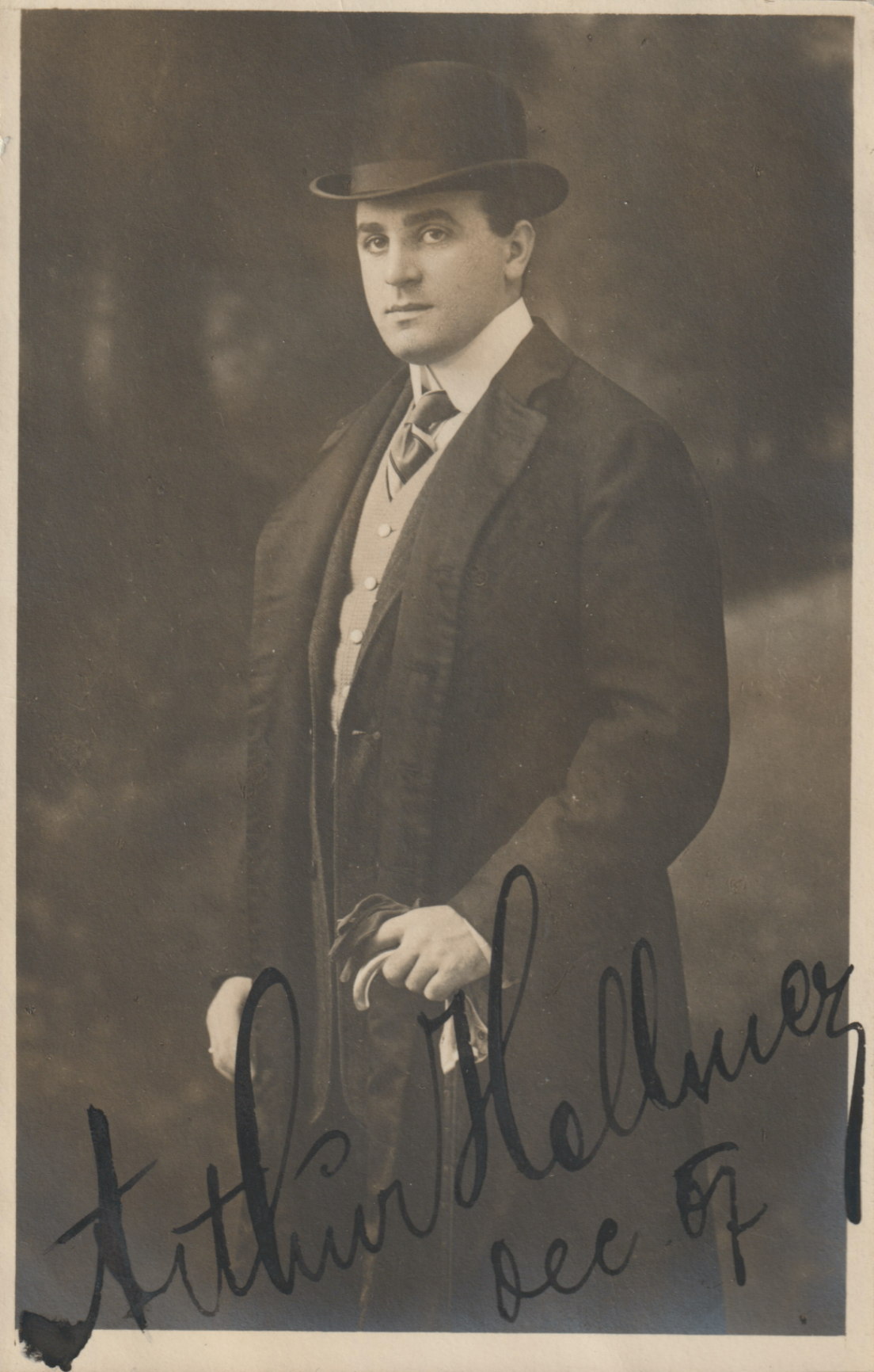 Hellmer as an actor, c. 1907