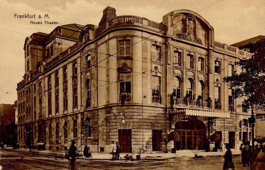 Neues Theater, Frankfurt — postcard
