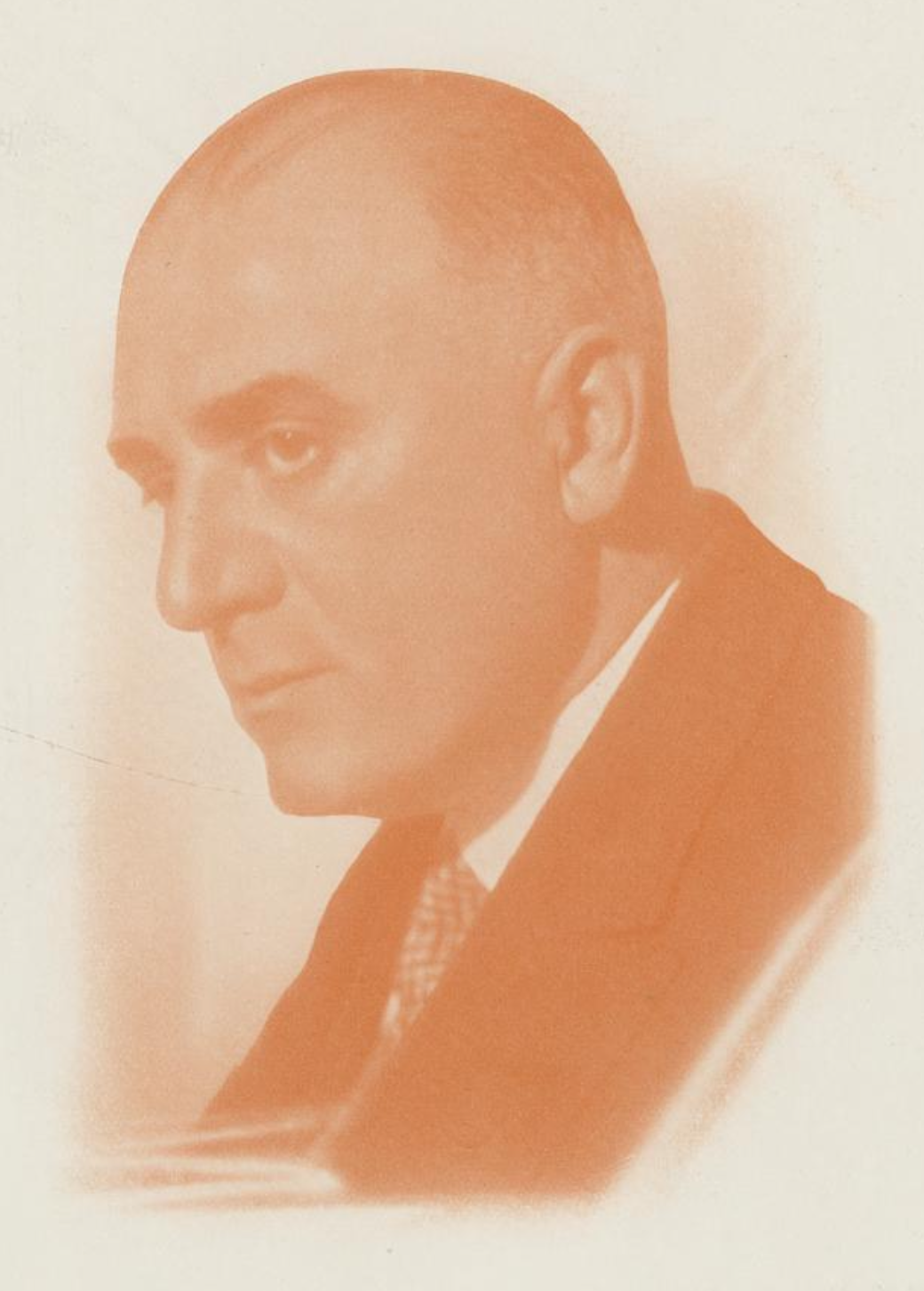 Arthur Hellmer — sepia profile portrait