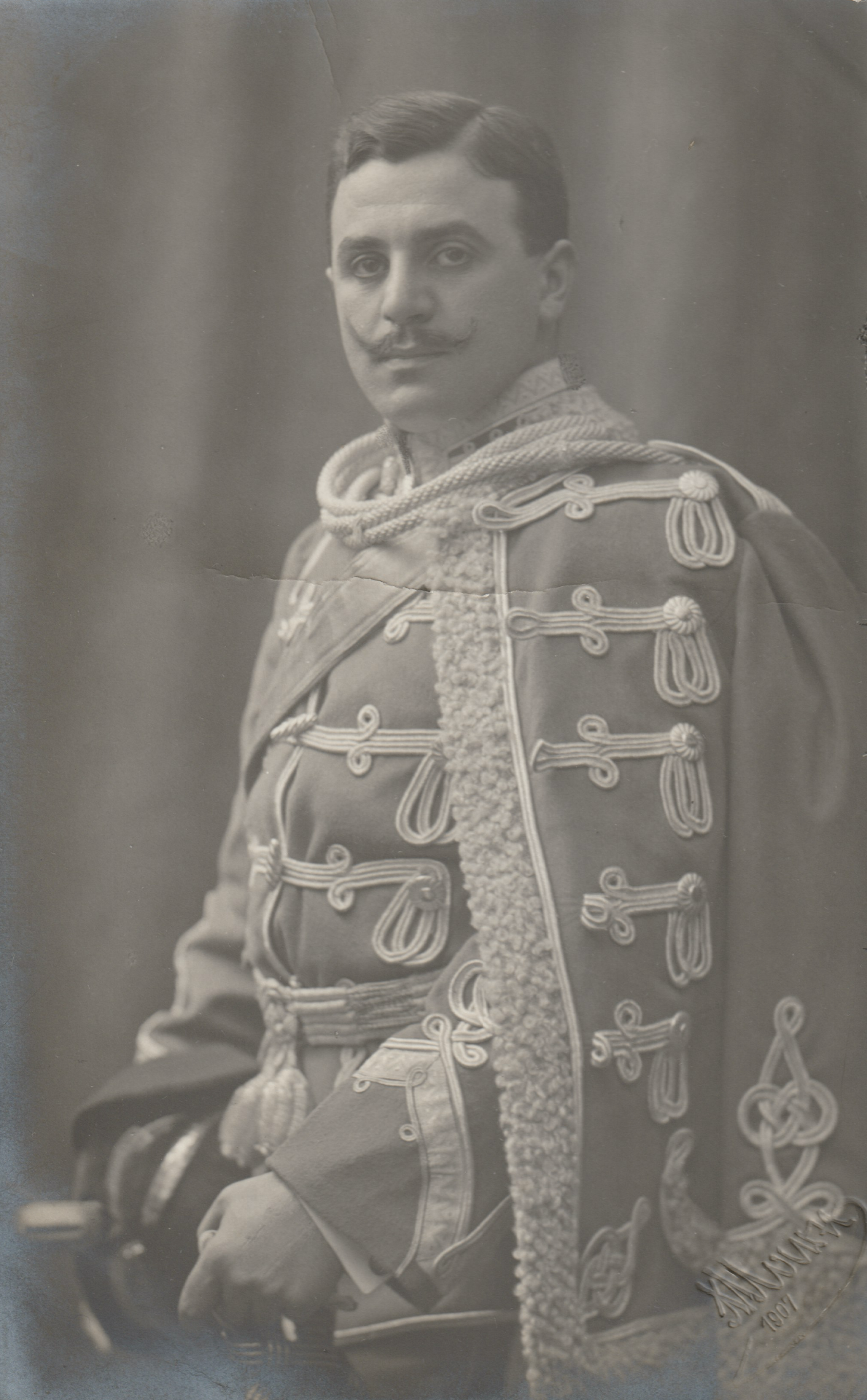 Arthur Hellmer — In costume — hussar's dolman